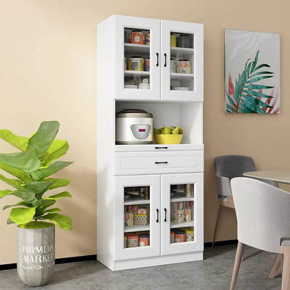 MULTIPURPOSE CABINET (WHITE / 60*40*196H) - Thebrands
