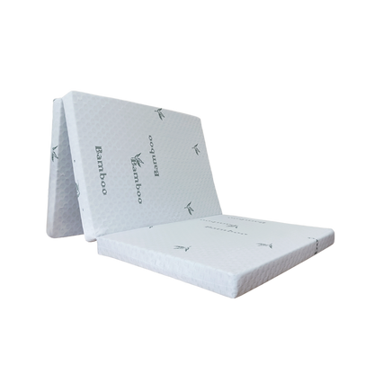Latex Feel Foldable Anti-Static Bamboo Foam Mattress (190CM x 90CM x 7CM) 2.5 Inches