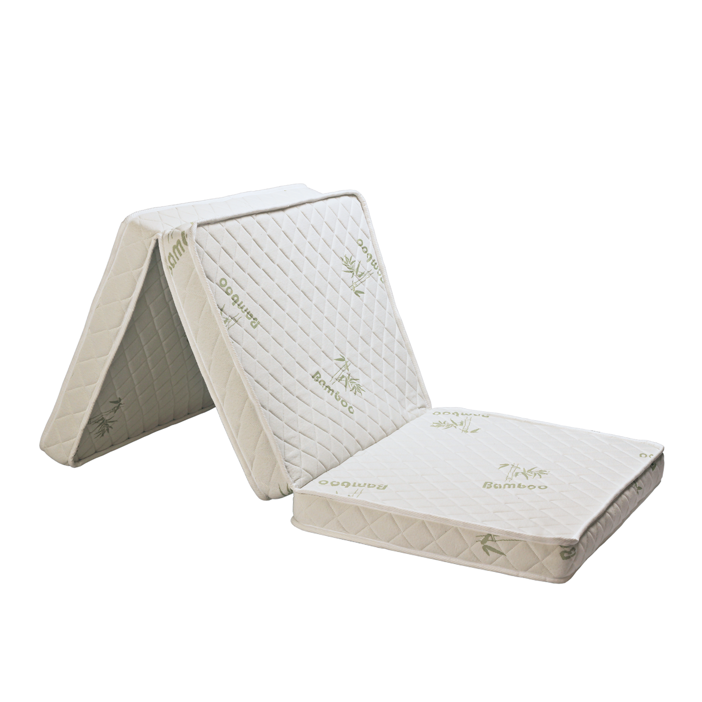 Latex Feel Foldable Anti-Static Bamboo Foam Mattress (190CM x 90CM x 7.5CM) 3 Inches