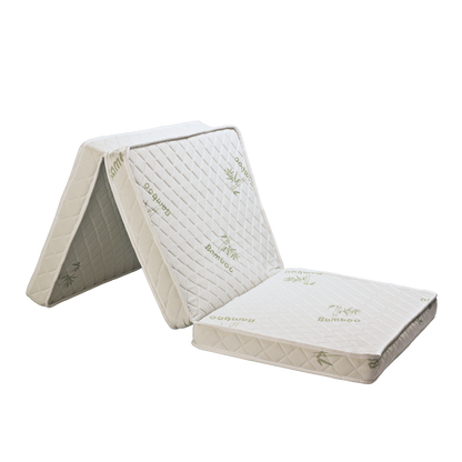 Latex Feel Foldable Anti-Static Bamboo Foam Mattress (190CM x 90CM x 7.5CM) 3 Inches