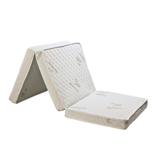 Latex Feel Foldable Anti-Static Bamboo Foam Mattress (190CM x 90CM x 7.5CM) 3 Inches