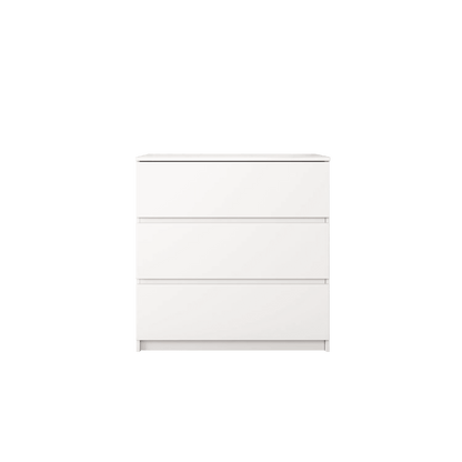 Chest Drawer with 3 Layer / White Colour (L60cm x W40cm x H81.5cm) - Thebrands