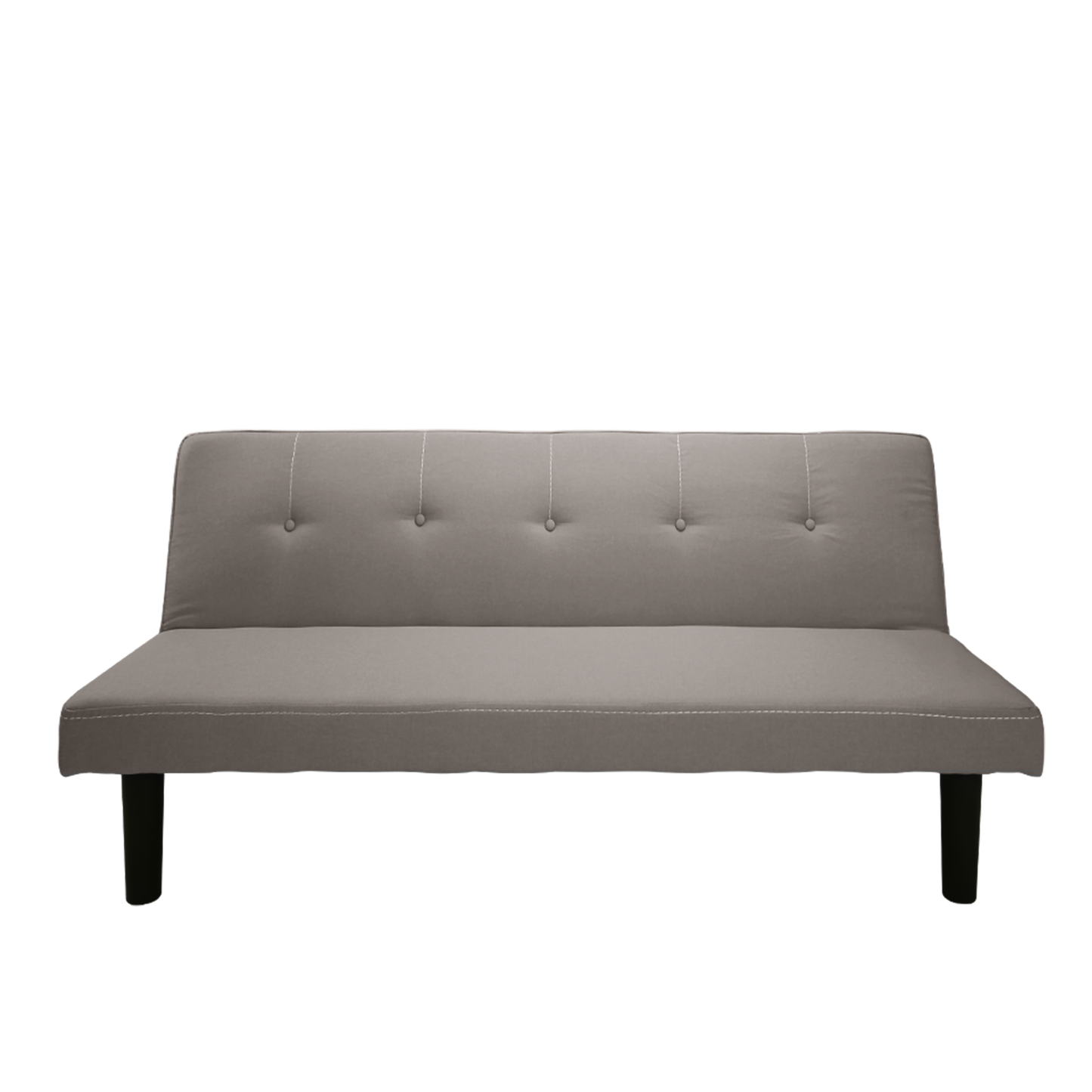 3 Seater Linen Fabric Foldable Sofa Bed - Clay