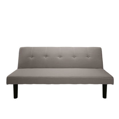 3 Seater Linen Fabric Foldable Sofa Bed - Clay