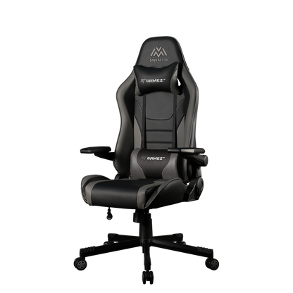 GAMING CHAIR, ERGONOMIC BACKREST, S. PILLOW - Grey