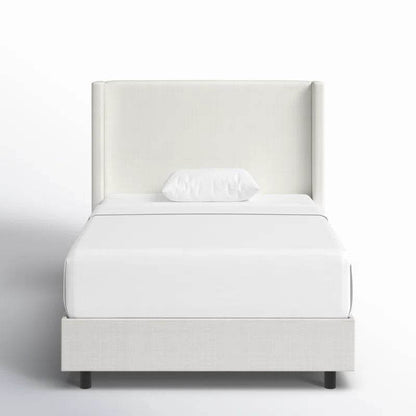 Storage Queen Bed PU Leather White 152x190CM (VFB-05) AURA - Thebrands