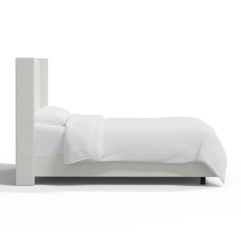 Storage Queen Bed PU Leather White 152x190CM (VFB-05) AURA - Thebrands