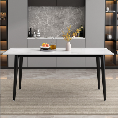 Sintered Stone Carbon Steel Snow White Tabletop