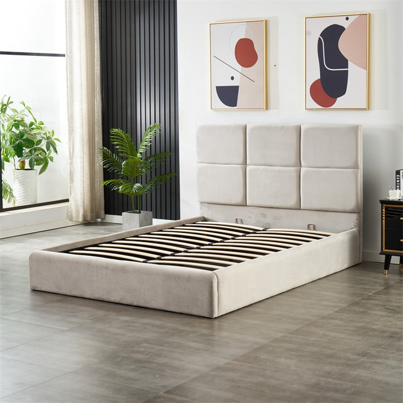 Queen Size leather Storage Bed- White (152*190)  Q2306
