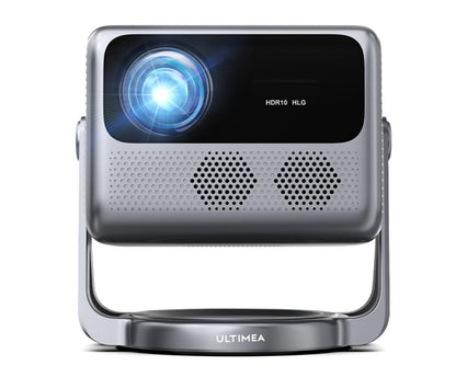 Ultimea Nova C40 Projector & VIVIDSTORM S White Cinema Motorized Tension Floor Rising Projector Screen