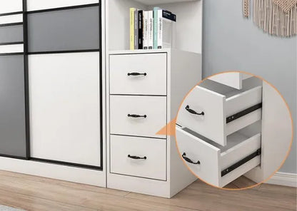 WARDROBE CORNER CABINET	(WHITE / 40*50*200H)