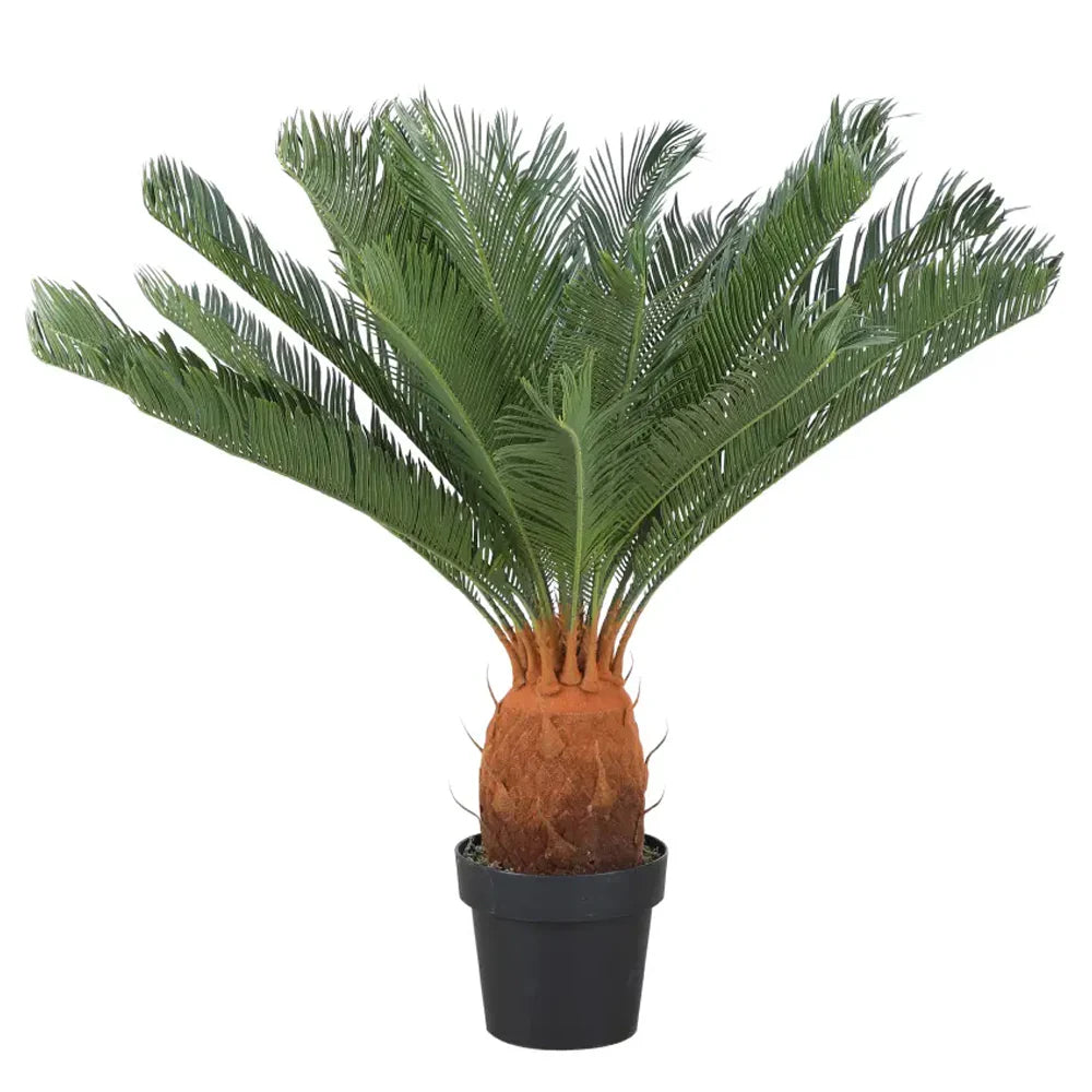 CYCAD Cycas Tree in pot 80 x 80 x 90 cm - Green - Artificial