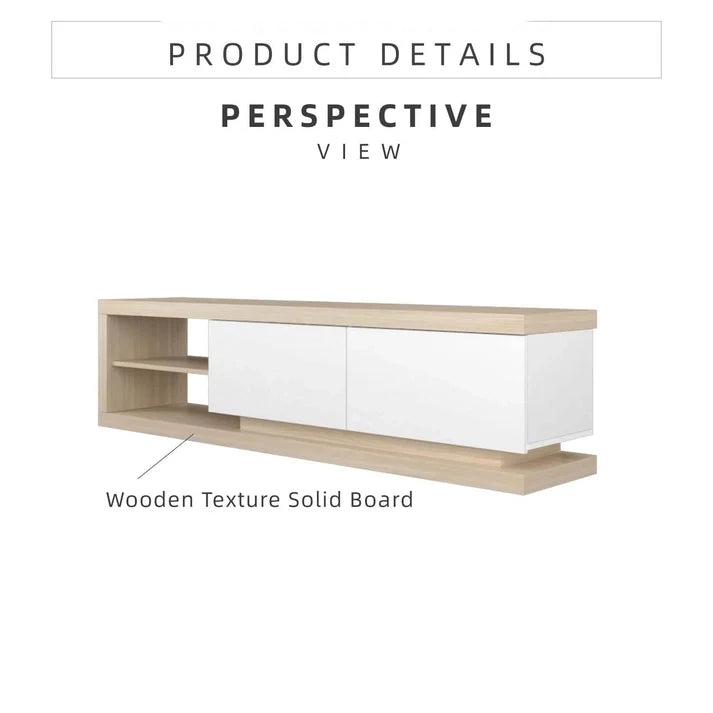 6FT  TV Cabinet TV Console / Natural Oak