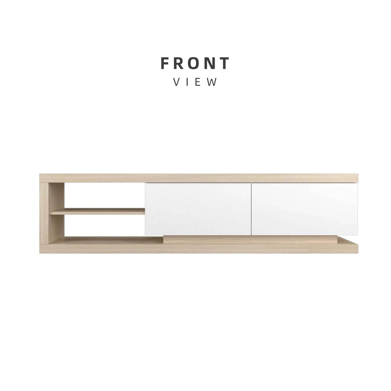 6FT TV Cabinet TV Console / Natural Oak - Thebrands