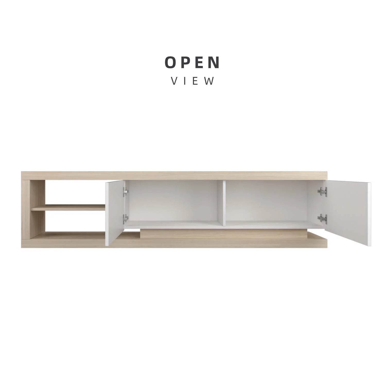 6FT TV Cabinet TV Console / Natural Oak - Thebrands