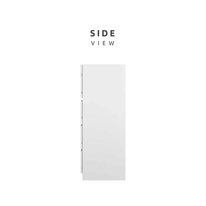 4 Layers Chest Drawer / White Colour (L79cm x W40cm x H103.5cm) - Thebrands