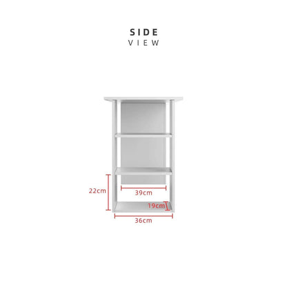 3.9FT study Desk Writing Table Office Table White (L119cm x W49cm x H75cm) - Thebrands