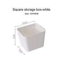 Pegboard Organizer Diy Wall Board Square Box - White