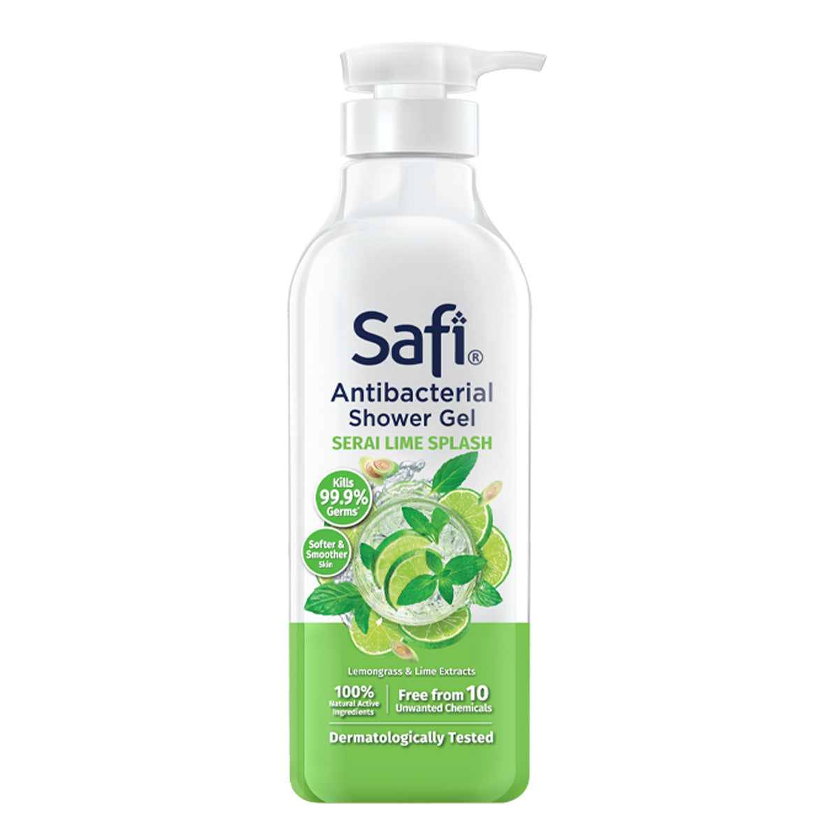 Safi Antibacterial Shower Serai Lime Splash 950 ml