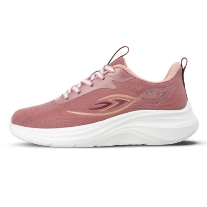 Women's Lace-up Sports Shoe - SLE22998 Peach