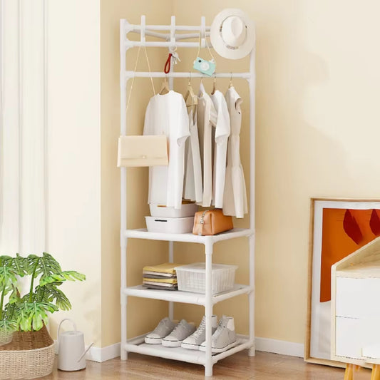 Corner Storage Rack  3 Layer Hook  - White