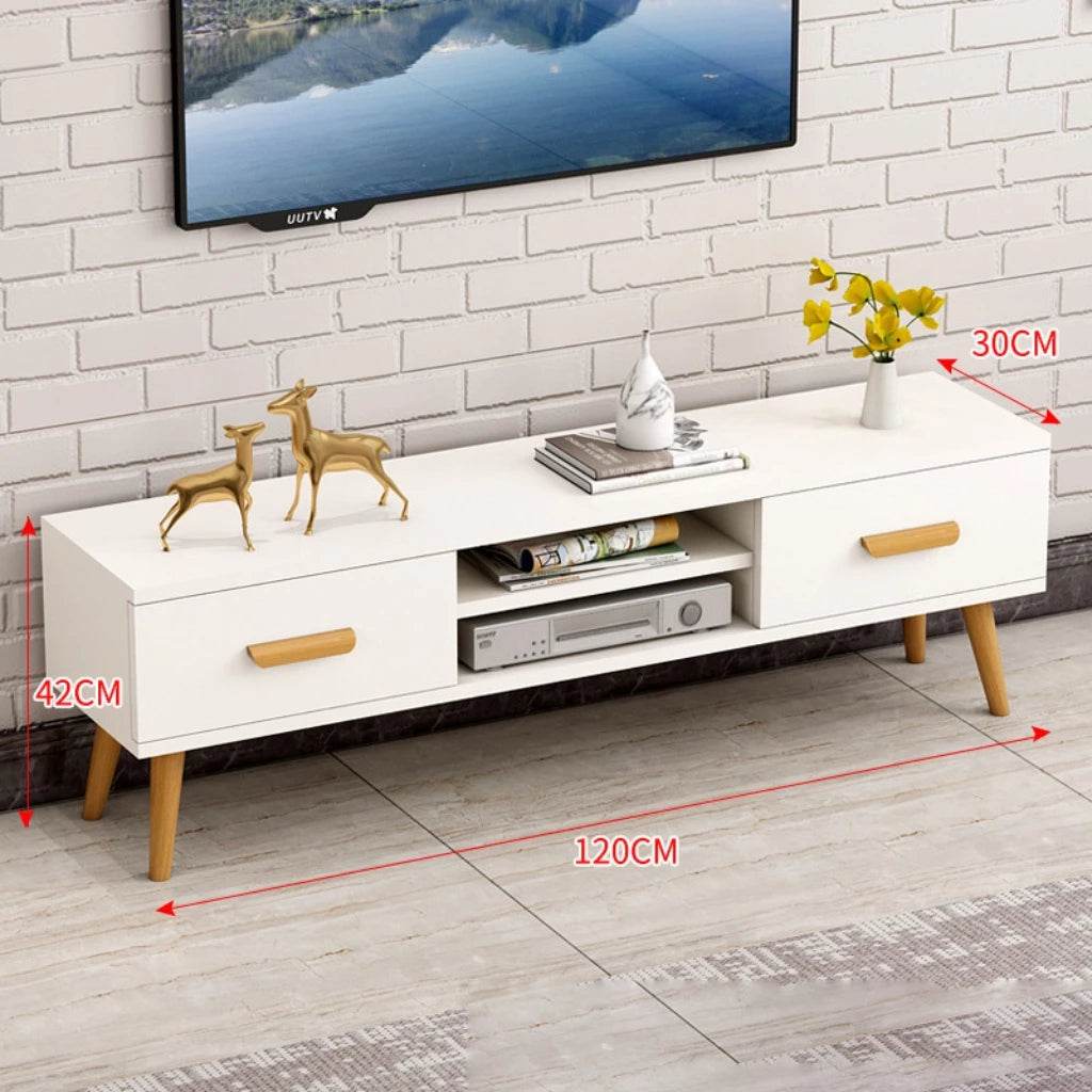 DS0425 TV RACK	(WHITE / 120*30*42H) - Thebrands