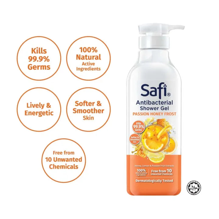 Safi Antibacterial Shower Passion Honey 950 ml