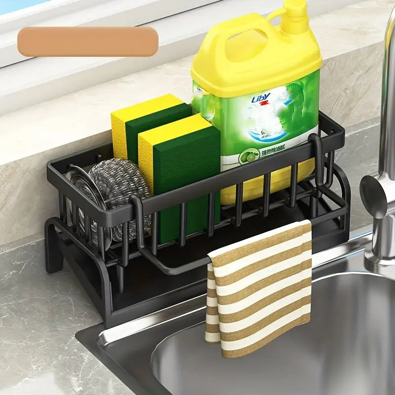 Sponge Holder Kitchen Organizer - Black