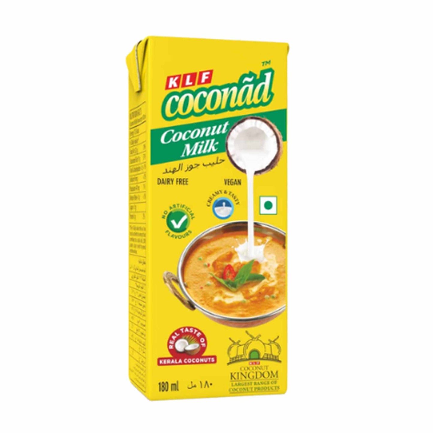 Coconad Pure Coconut Milk (Vegan), 180ml