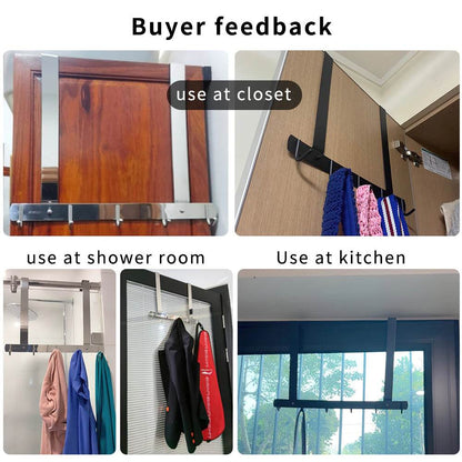 Harbour Life Adjustable Stainless steel Hook- Cloth Hanger 30cm Silver - Thebrands