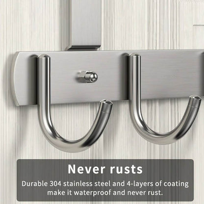 Harbour Life Adjustable Stainless steel Hook- Cloth Hanger 30cm Silver - Thebrands