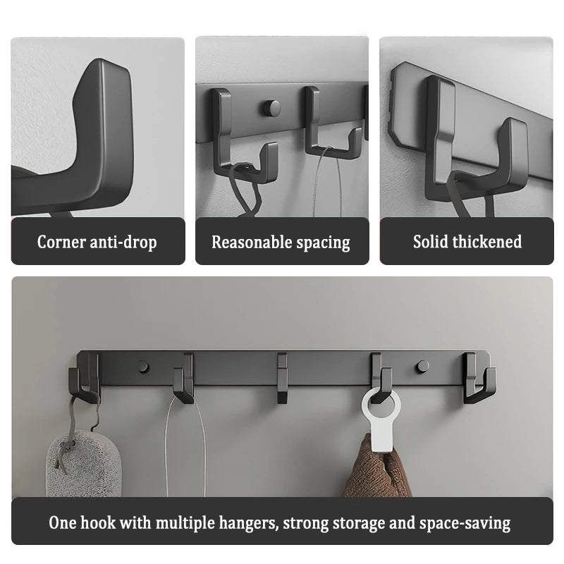 GCGJ Door Rear Hook, Hooks - Black L Shaped