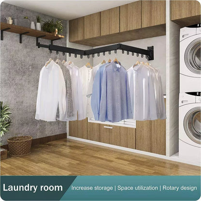 Clothes Drying Rack 3 Fold - Black