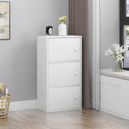 SV204 3LAYER STORAGE CABINET	(PURE WHITE / 40*30*76N)