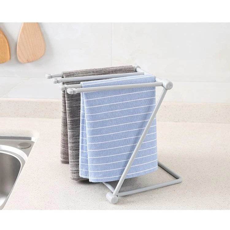 Kitchen Towels Hanger Foldabl(Grey) - Thebrands