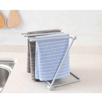 Kitchen Towels Hanger Foldabl(Grey) - Thebrands