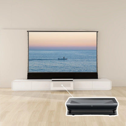 VIVIDSTORM Bundle - Projector & Screen & Motorised Laser TV Cabinet Copenhagen