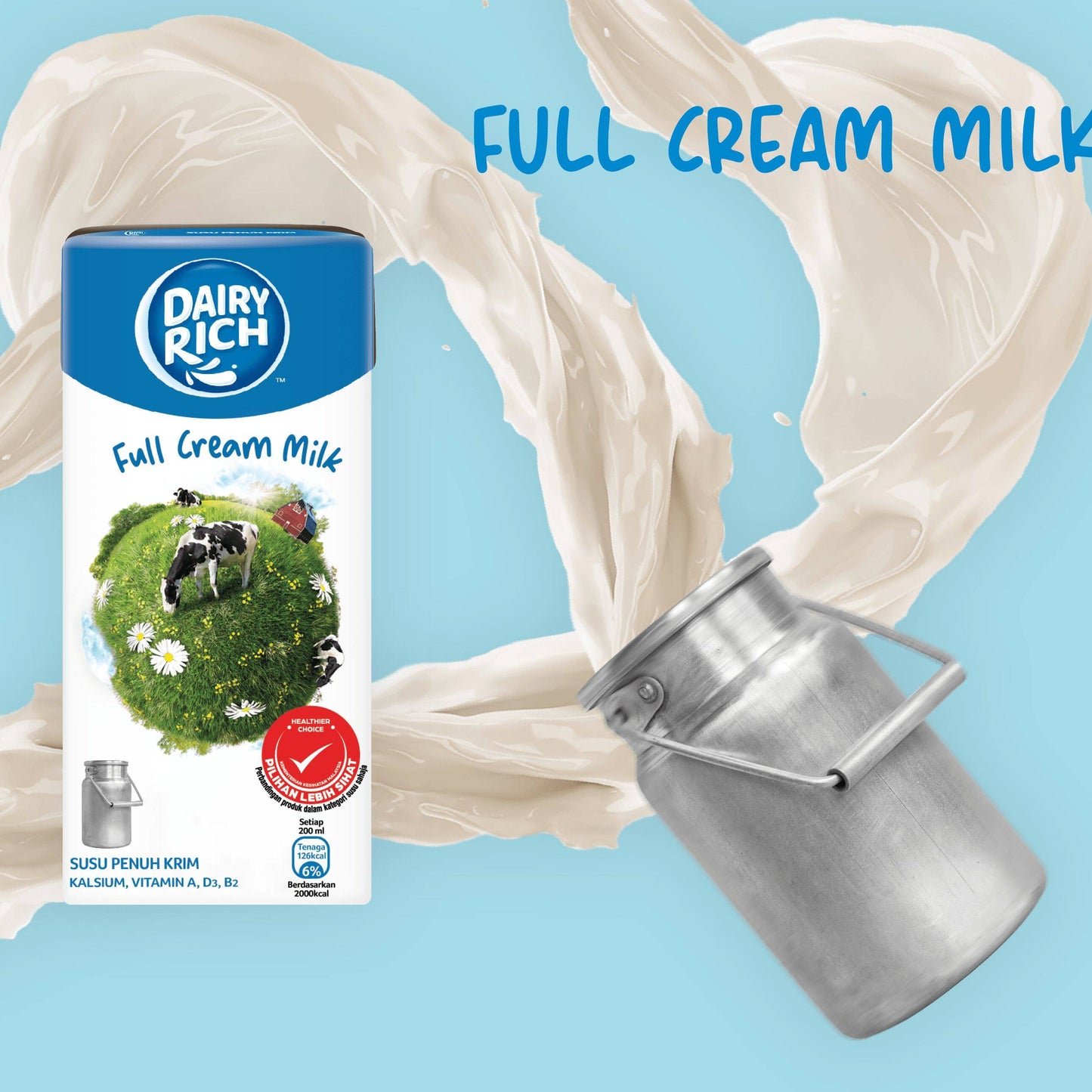 UHT Full Cream Milk 1 ltr