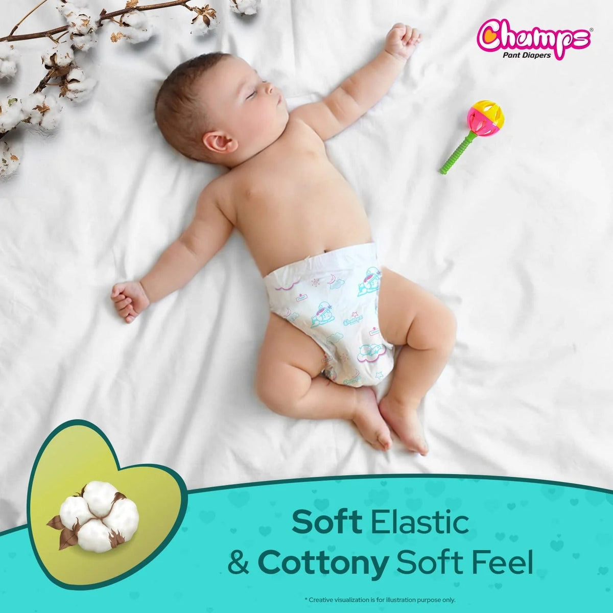 Baby Pant Diapers Soft & Dry - Large 28 Pieces (9 to 14 Kg)