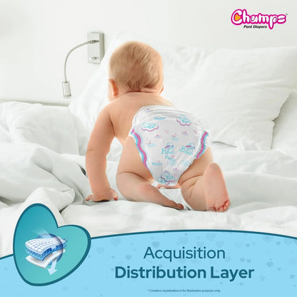 Baby Pant Diapers Soft & Dry  - Medium 32 Pieces (7 to 12 Kg)