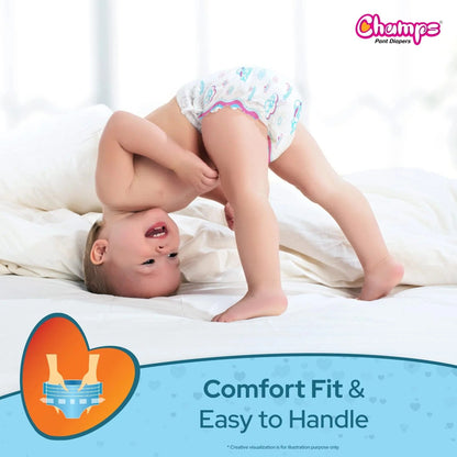 Baby Pant Diapers Soft & Dry  - Medium 32 Pieces (7 to 12 Kg)