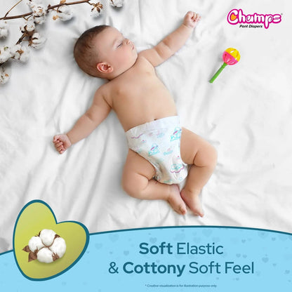Baby Pant Diapers Soft & Dry  - Medium 32 Pieces (7 to 12 Kg)