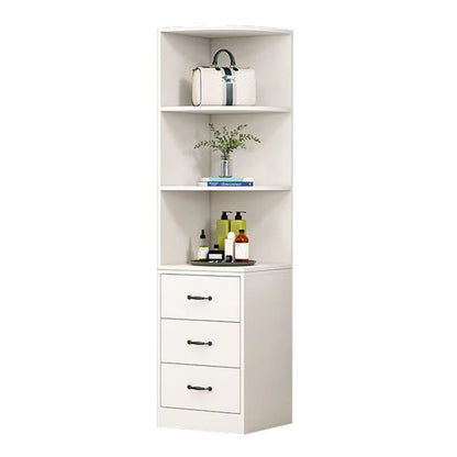 WARDROBE CORNER CABINET	(PURE WHITE / 40*50*180H)