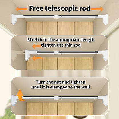 Adjustable Curtain Rod 100-200Cm