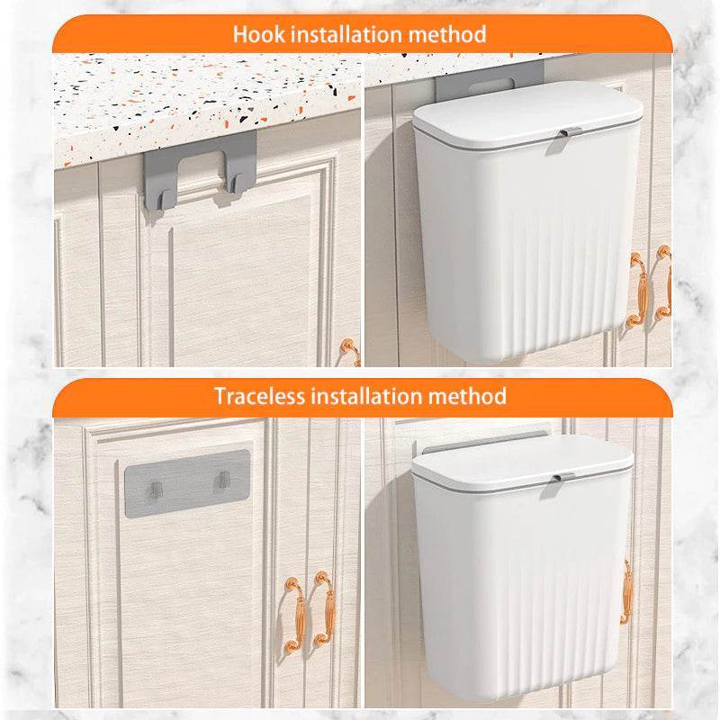 Hanging Trash Waste-bin Grey - Thebrands