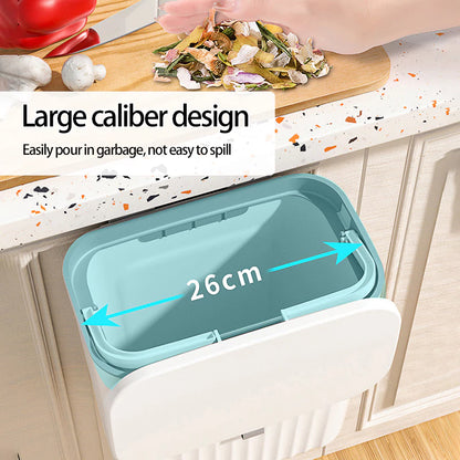 Wall Mounted Trash Can - White