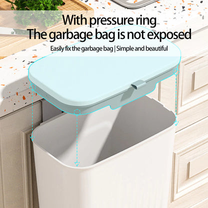 Wall Mounted Trash Can - White