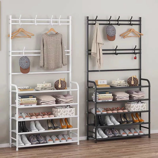 Shoe Rack Shelf 5 Tier - White (60CM x 26CM x 172CM)