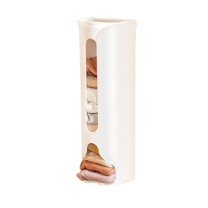 Plastic Bag Storage Box Organiser (White)
