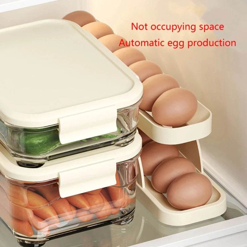 Automatic Slide Egg Storage Box Double - Thebrands